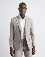 Slim-Fit Taupe Suit Blazer