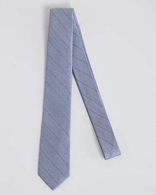 Lavender Striped Regular Tie