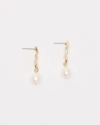 Boucles d'Oreilles Modernes avec Perles