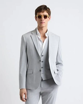 Slim-Fit Light Grey Suit Blazer