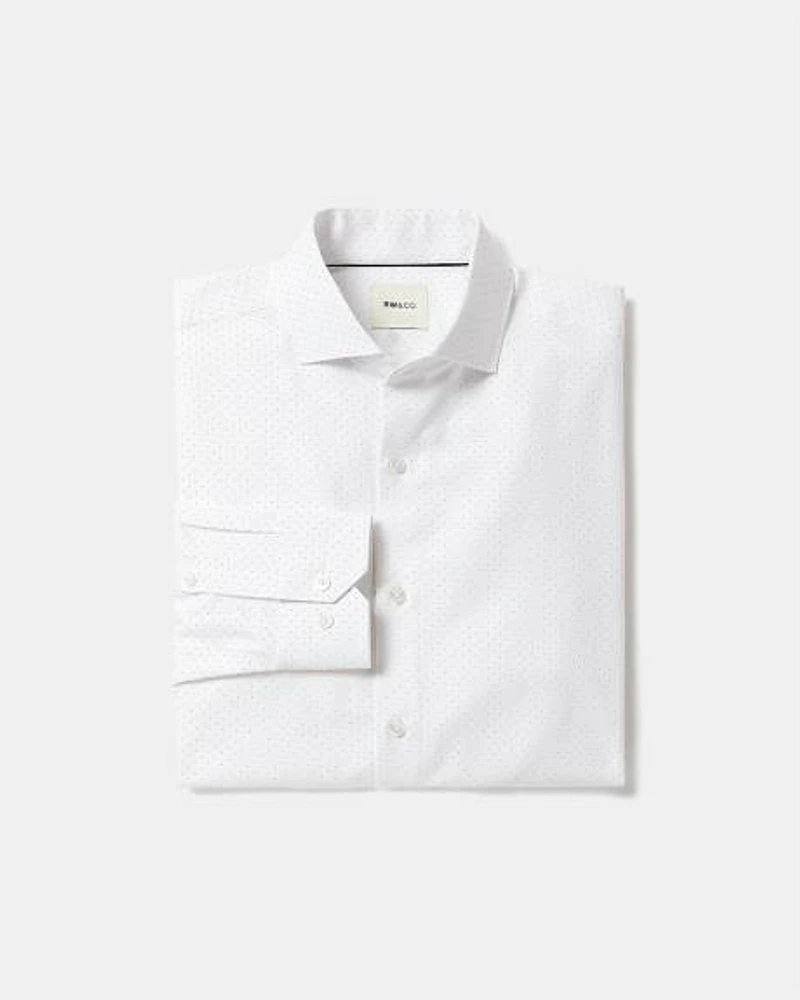 Dotted Regular-Fit Dress Shirt