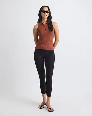 Legging Citadin Longueur Cheville à Taille Haute