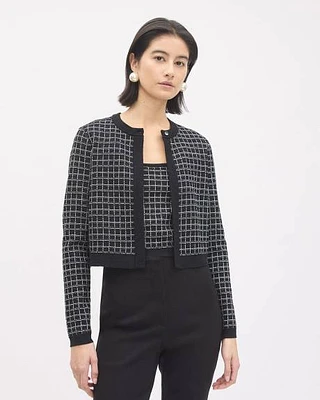 Camisole Carreautée à Encolure Carrée