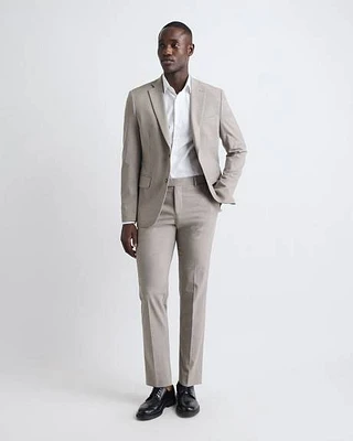 Pantalon de Complet Taupe à Coupe Étroite