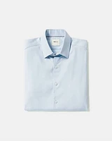 Chemise Habillée Style Tricot à Coupe Étroite à Manches Courtes