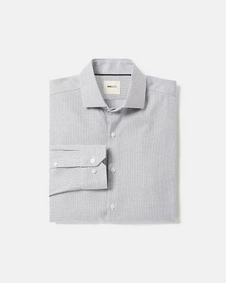 Slim-Fit Dobby Dress Shirt With Micro Squares