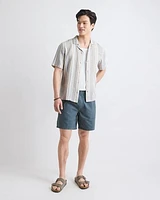 Cotton-Blend Short with Elastic Waistband