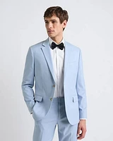 Slim-Fit Light Blue Suit Blazer