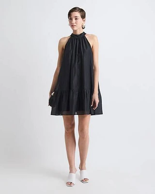 Sleeveless Halter-Neck Straight Cocktail Dress