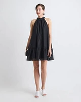 Sleeveless Halter-Neck Straight Cocktail Dress