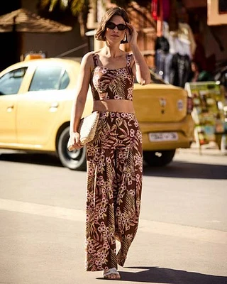 Linen High-Rise Wide-Leg Pant