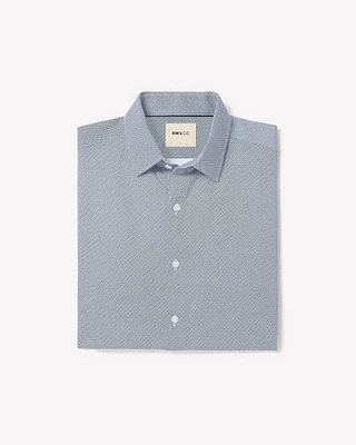 Slim-Fit Interlock-Cotton Dress Shirt