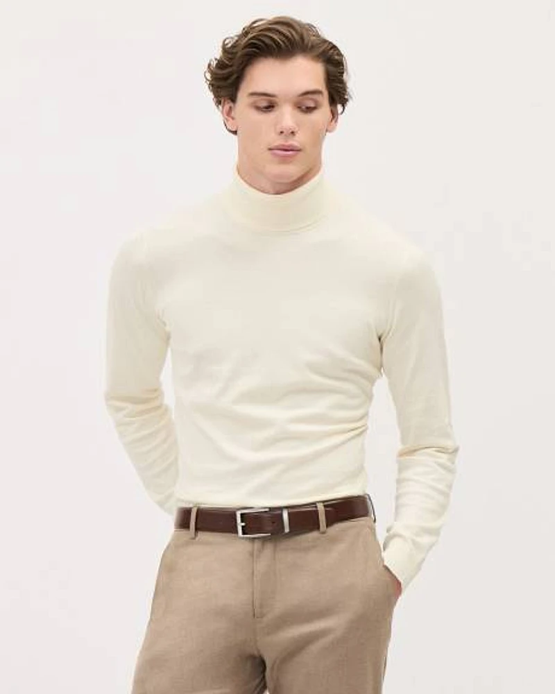 Textured Brown Leather Belt