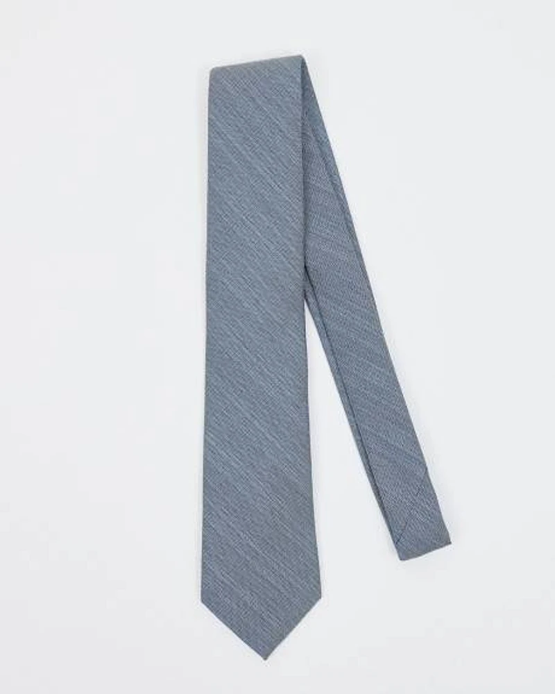 Cravate Régulière à Effet Denim
