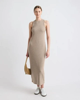 Sleeveless Ribbed Midi Dress