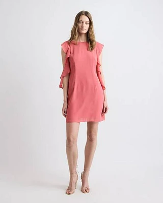 Sleeveless A-Line Cocktail Dress with Ruffles