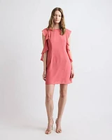 Sleeveless A-Line Cocktail Dress with Ruffles