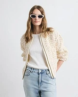 Crochet Bomber Jacket