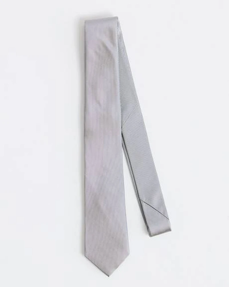 Grey Skinny Tie