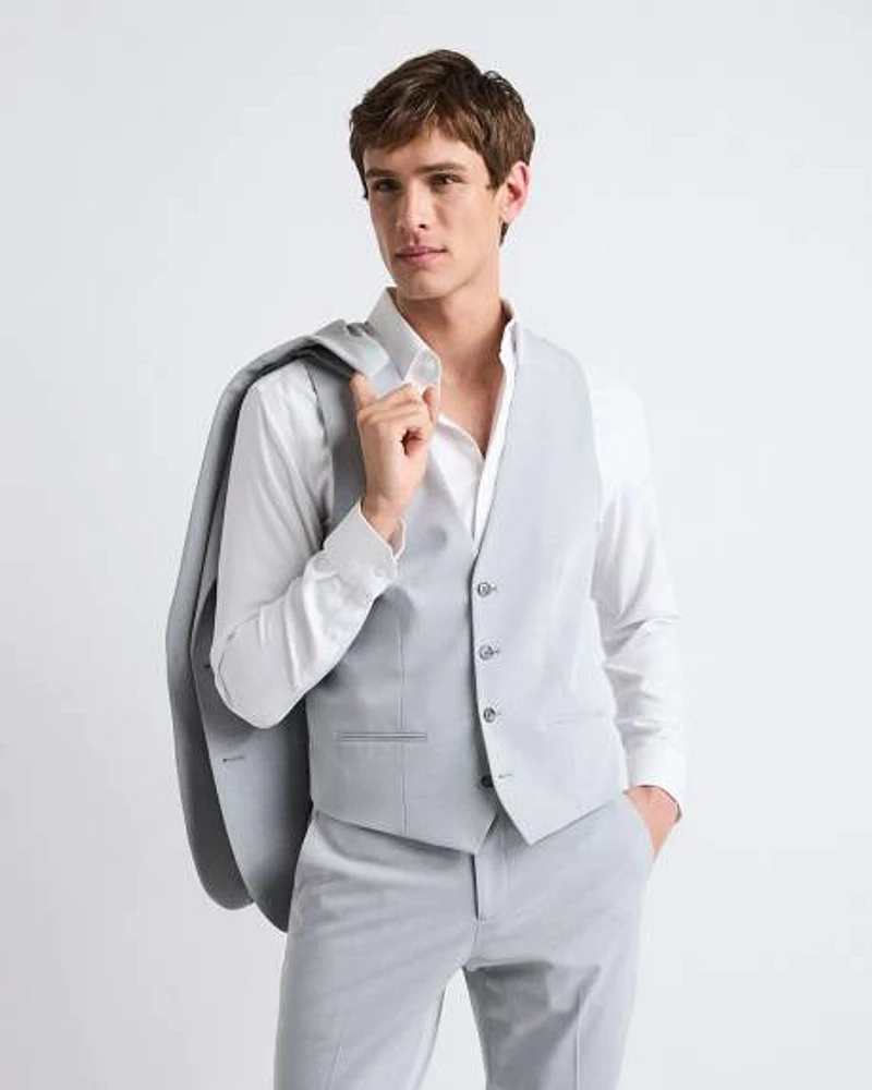 Light Grey Suit Vest