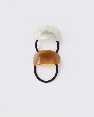 Hair Elastics with Acrylic Plate