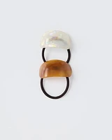 Hair Elastics with Acrylic Plate