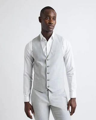 Veste de Complet Essentielle Grise Claire