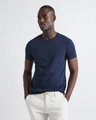 T-shirt à Encolure Ronde en Coton Supima (R)