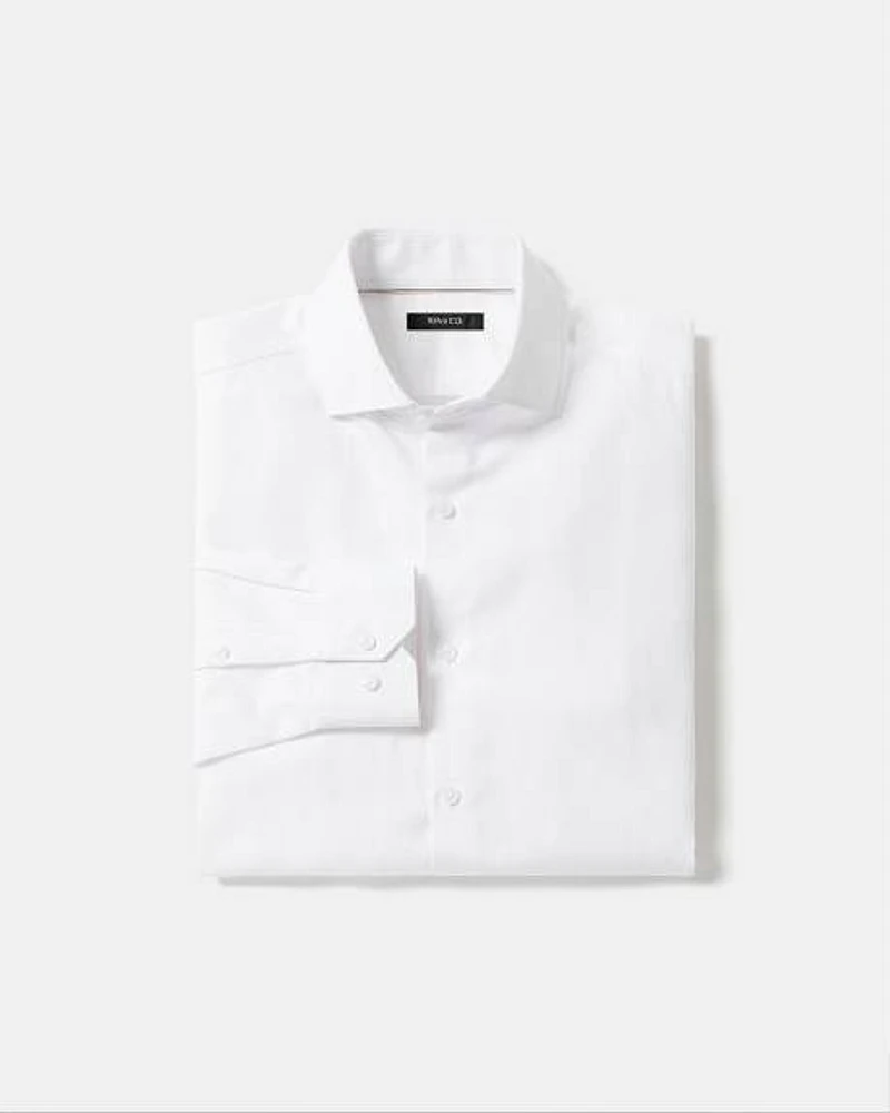 Tailored-Fit Linen Dress Shirt