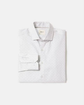 Tailored-Fit Dress Shirt with Micro Geo Print