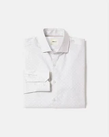 Tailored-Fit Dress Shirt with Micro Geo Print