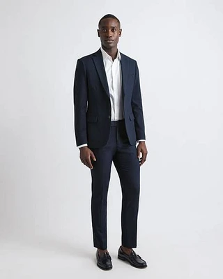 Pantalon De Complet Essentiel Marine Coupe Étroite