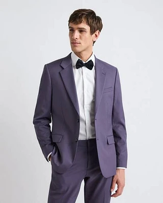 Slim-Fit Dark Violet Suit Blazer
