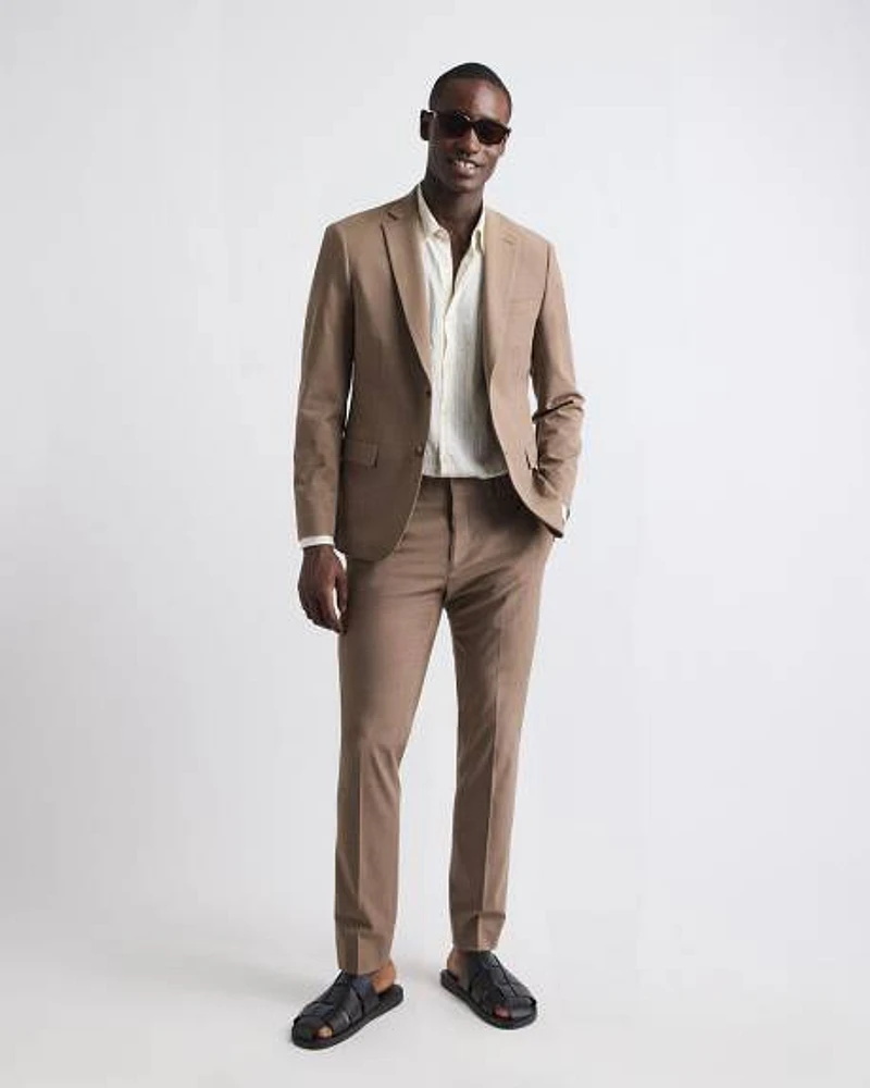 Slim-Fit Rose Taupe Suit Pant