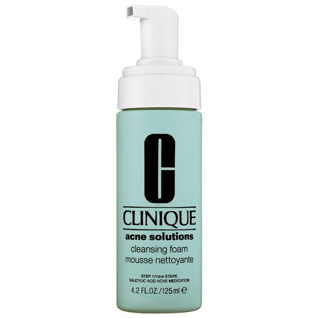 CLINIQUE Acne Solutions™ Cleansing Foam Face Wash with 2% Salicylic Acid 4.2 oz/ 125 mL