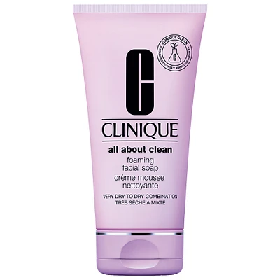 CLINIQUE All About Clean™ Foaming Facial Soap Cleanser with Hyaluronic Acid 5 oz/ 150 mL