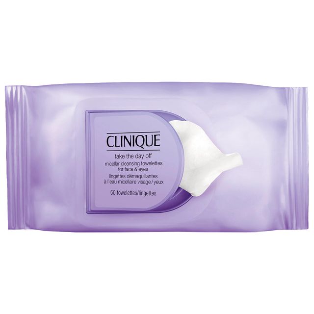 CLINIQUE Take The Day Off™ Micellar Cleansing Makeup Remover Wipes for Face & Eyes 50 Wipes
