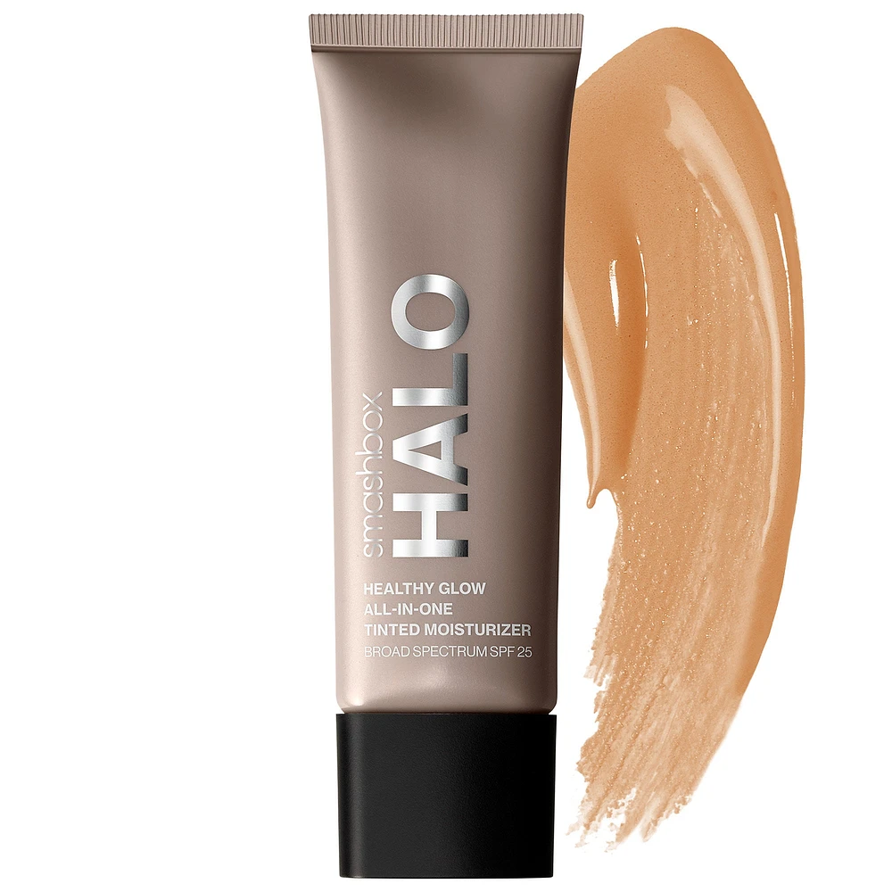 Smashbox Halo Healthy Glow Tinted Moisturizer Broad Spectrum SPF 25 with Hyaluronic Acid Tan 1.4 fl oz/ 40mL
