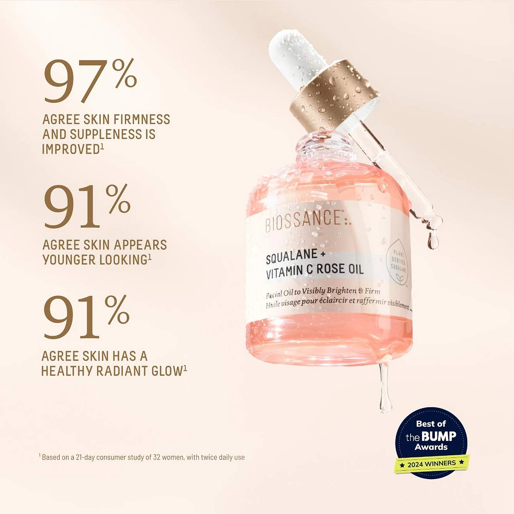 Vitamin C Rose Brightening and Firming Face Oil + Squalane