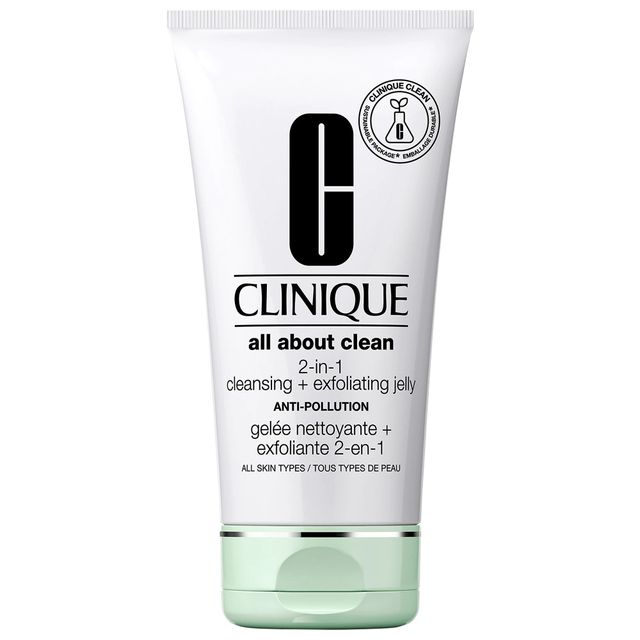 CLINIQUE All About Clean™ 2-in-1 Cleansing + Exfoliating Jelly Cleanser with Salicylic Acid 5 oz/ 150 mL