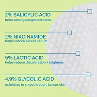 Resurface+ AHA/BHA Niacinamide Exfoliating Pads for Face and Targeted Body