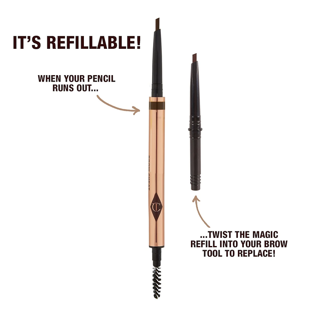 Crayon à sourcils ressemblant des poils rechargeable Brow Cheat