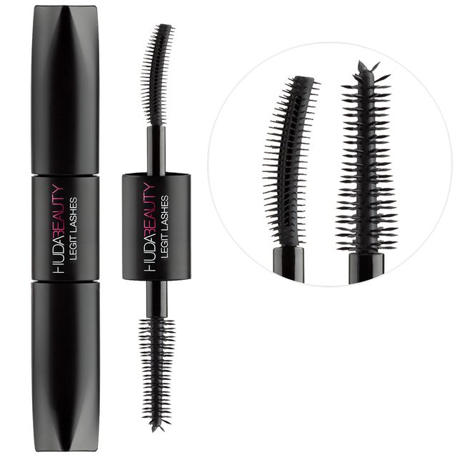 HUDA BEAUTY Mini LEGIT LASHES Double-Ended Volumizing and Lengthening Mascara 2 x 0.11 oz/ 3.5 mL
