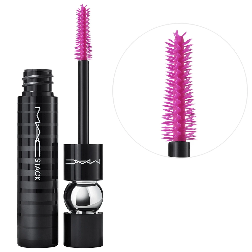 MAC Cosmetics M·A·CStack Mascara Endlessly Buildable Clump-Resistant Volumizing and Lengthening Mascara 0.40 oz/ 12 mL