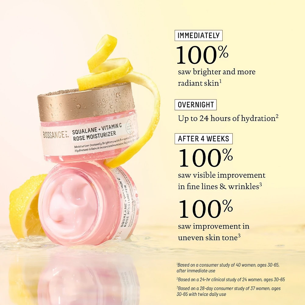 Vitamin C Rose Brightening Moisturizer + Squalane