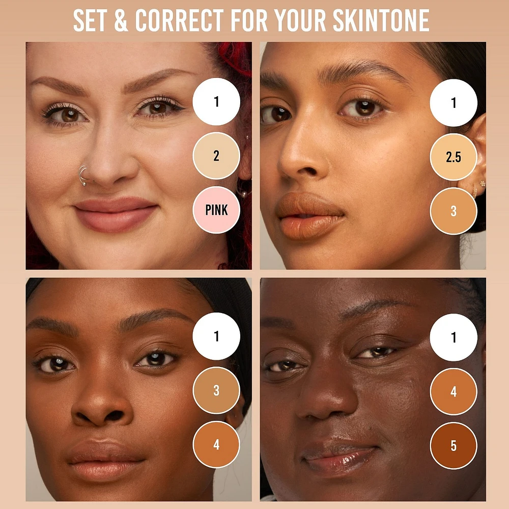 Evolution Setting & Blurring Loose Powder
