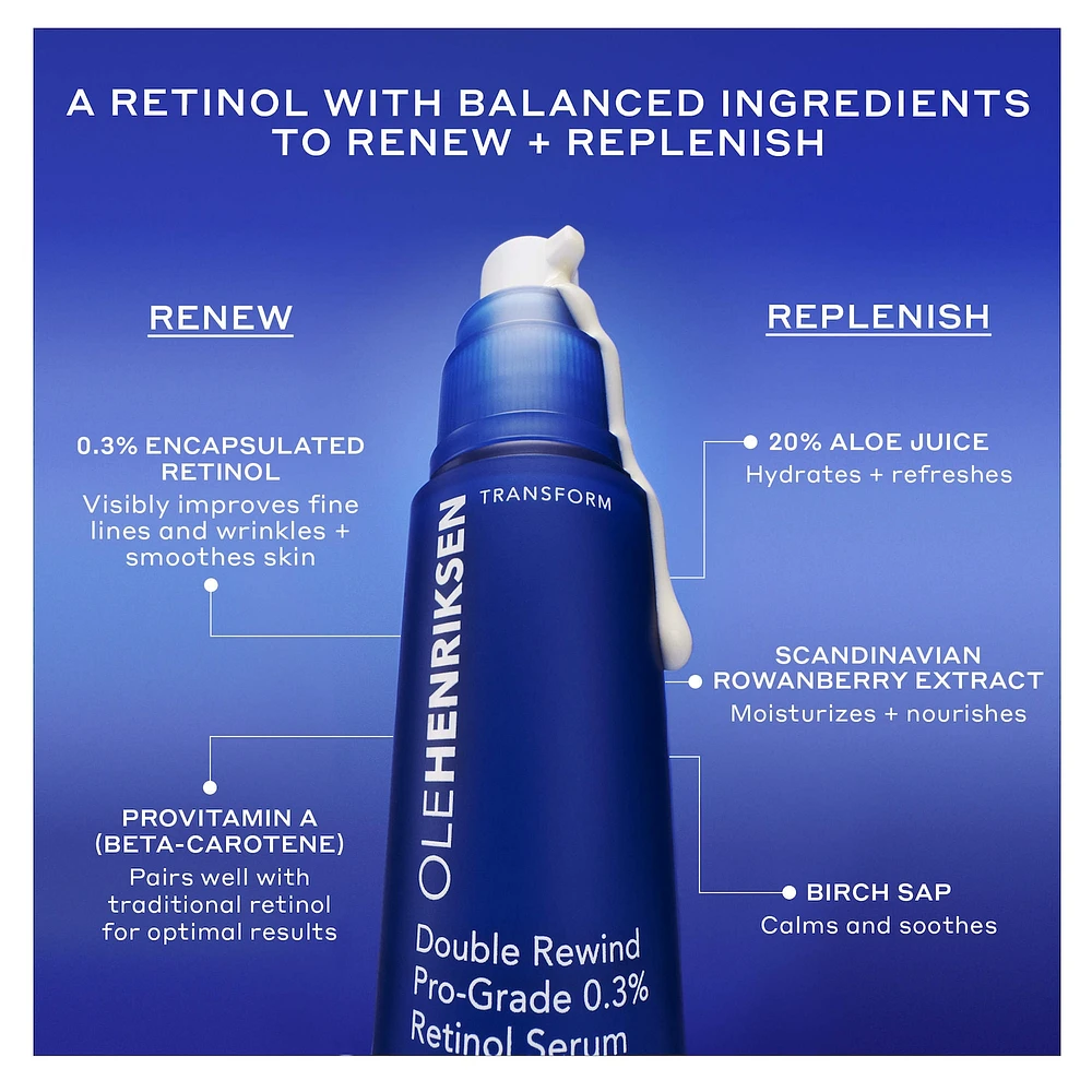 Double Rewind Pro-Grade 0.3% Retinol for Fine Lines & Wrinkles