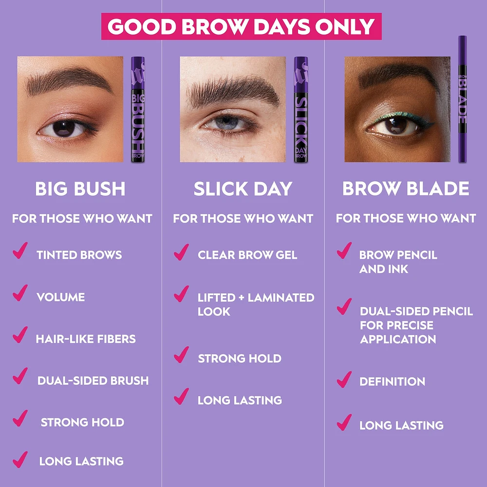 Slick Day Strong-Hold Clear Brow Gel