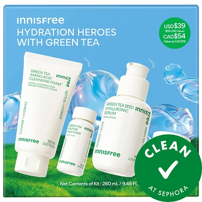 Green Tea Hydration Heroes with Hyaluronic Acid