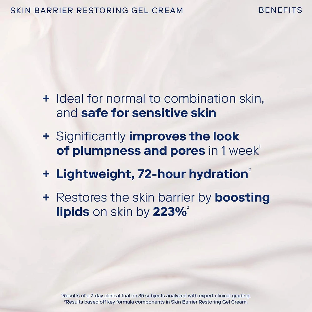 Skin Barrier Restoring + Pore Refining Gel Cream with Niacinamide